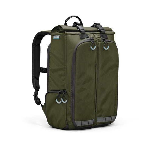 Gura Gear Kiboko City Commuter 18L+ in Forest Green, three-quarter view