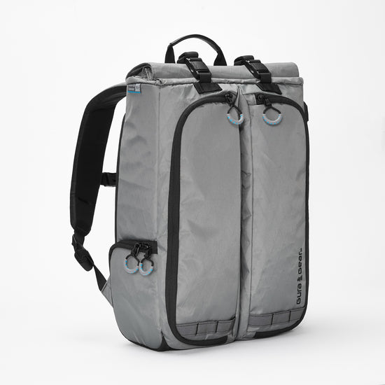 Gura Gear Kiboko City Commuter 18L+ in Grey, three-quarter view